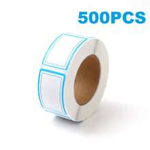 500pcs Waterproof Blank Sticker Labels, Office Supplies Removable Adhesive Tags, Handwritten Packaging Labels - Multicolor - View 11