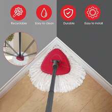 Spin Mop Base Compatible With O-Cedar Easywring 1 Tank,Spin Mop Replacement Head Cover For Ocedar Mop Attachment Parts, Easy To Replace - Màu A - Xem 5