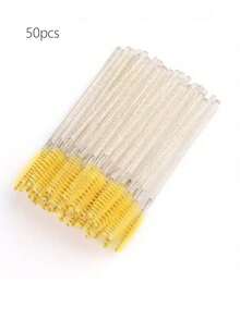 Bộ 50 cọ chuốt mascara dùng một lần, thích hợp cho nối mi/lông mày, cũng có thể dùng làm cọ kẻ mày, cọ tán phấn mắt, cọ xoắn ốc, v.v. - Nhiều màu - Xem 12