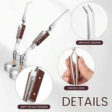 Pinza de mesa giratoria 360°, bloqueo cruzado para soldadura de joyería, pinzas con base, para fabricación de joyas, soldadura y reparación - Pinzas de escritorio - Ver 6