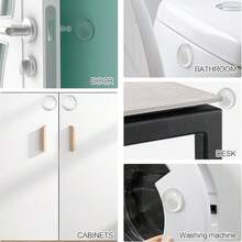 6pcs Silicone Soft Door Handle Wall Protector Pads, Furniture & Refrigerator Anti-Collision Mats, Door Handle Protection Bumpers - Round - View 11