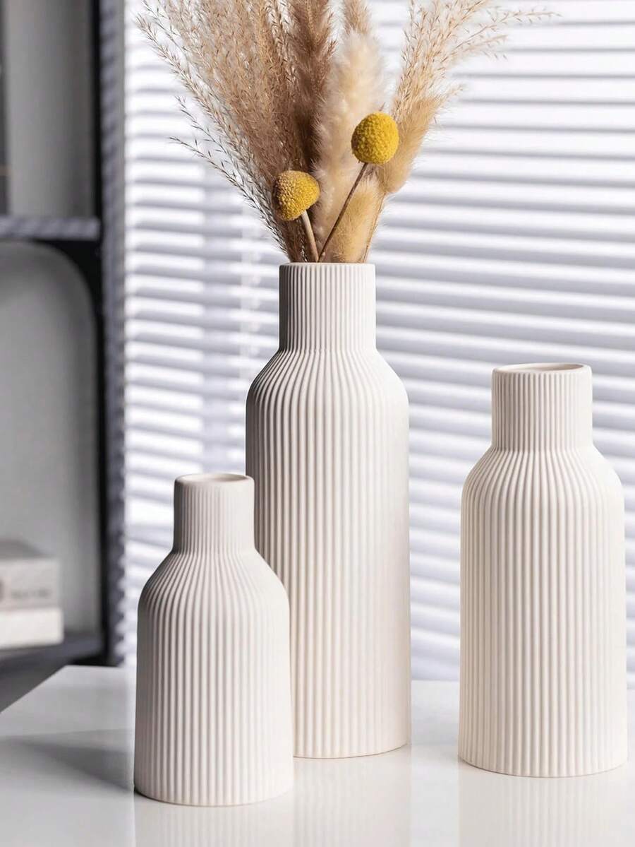 1件简约罗纹树脂装饰品，现代北欧风格，防滑设计，可水洗，适用于客厅、卧室和办公室装饰，也可作为婚礼艺术品、母亲节礼物、生日礼物、毕业礼物。 - 2 - 查看 1