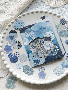 1 Pack 50pcs Creative Polka Dot Asymmetrical Circle Stickers For Scrapbook DIY Collage Decoration Photo Album - Scattered Dots - View 4