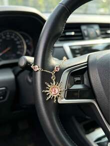 Decoración colgante para auto con cerezas y girasoles - A - Ver 5