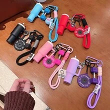 迷你運動水壺啞鈴配重片鑰匙圈掛繩包飾吊飾汽車配件小飾品 - 彩色 - 查看 7