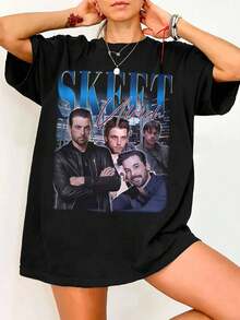 SkeetS Ulrich Vintage 90s Bootleg T-Shirt Retro Graphic Tee Scream Fan Tee - Black - View 6