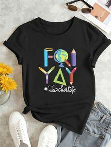 Women T-Shirts - Black - View 2