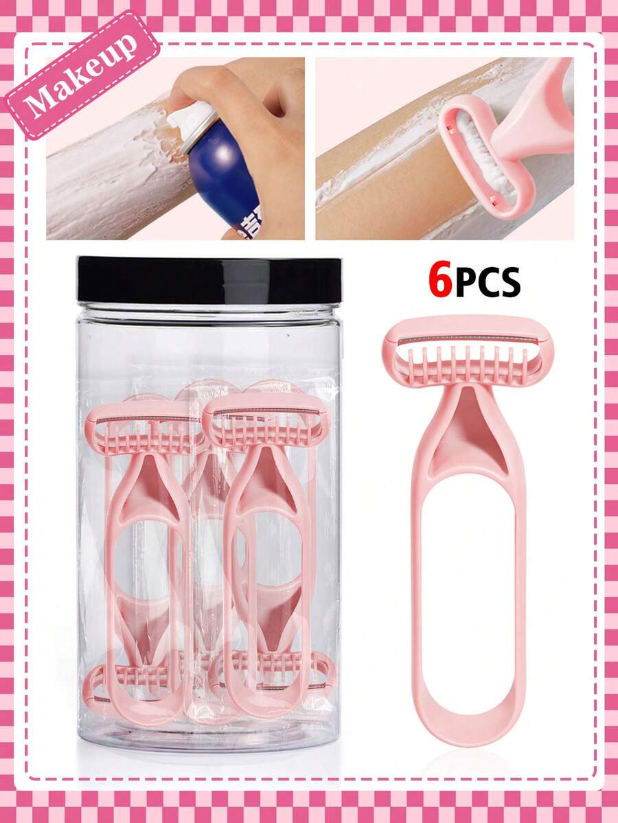 Manual Hair Removal Razor, Gentle Skin-Friendly Shaving Tool For Underarms, Legs, Intimate Areas, With Anti-Scratch Protection, Suitable For Summer, Women's Underarm Shaver, Travel Shaving Razor