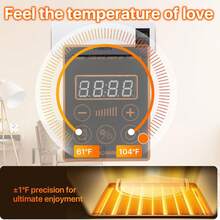 Compact Wall AC Fan Heater Combo - Portable 2-In-1 Cooling & Heating System With Remote Control For All Seasons - 美規A型插(110-127V) - 查看 3