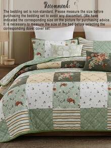 Set Sprei Gaya Retro Bohemian Motif Bunga dari Serat Poliester, 3 Buah, Termasuk 1 Sprei dan 2 Sarung Bantal, Cocok untuk Kamar Tidur Rumah, Dekorasi Sepanjang Musim, Suasana Kamar Tidur, Perlengkapan Tidur Musim Semi/Panas, Setel Kamar Tidur Vintage - MultiWarna - View 5