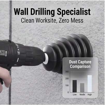Drill Dust Cover Collector, Rotary Hammer Rubber Dust Collection Cup Device, Electric Tool Accessories
