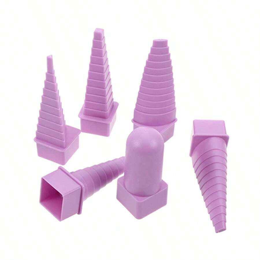 Bộ 2/4/6 cuộn dây đồng, ống cuộn dây thủ công bằng nhựa tự làm, dụng cụ cuộn dây trang sức, tháp cuộn dây kim loại, dụng cụ kéo cuộn dây thủ công, thước đo trục trang sức, bộ dụng cụ tự làm - Tháp xoay - Xem 1