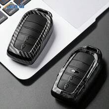 Ốp chìa khóa xe hơi bằng nhựa ABS kiểu sợi carbon cho CHR, Hilux, Fortuner, Land Cruiser 200, Camry, Corolla, Crown, RAV4 & Highlander - A - Xem 1