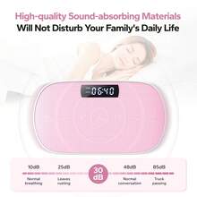 MERACH CV30 Pro Vibration Plate Exercise Machine, Whole Body Workout Equipment For Women, Bluetooth And Silicone Pedal, Vibration Plate With Auto Mode, Vibrate Fitness Platform For Home - 美規A型插(110-127V) - 查看 6