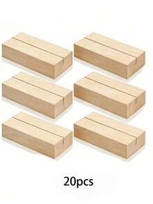 1/5/10pcs Wooden Acrylic Sign Holders, Table Number Card Stands, Display Racks For Cards, Postcards, Business Cards, Suitable For Wedding, Engagement, Bachelor Party, Birthday, Prom, Hotel, New Year - Multicolor - View 13