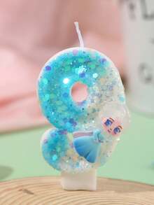 Série de bougies d'anniversaire, faveurs de fête, bougies décoratives pour gâteau d'anniversaire, bougies de célébration d'anniversaire, décorations faites à la main - Glace et neige - Voir 15