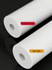 1 Roll Shelf Liner, Suitable For Cabinets, Drawers And Refrigerators, Easy To Clean, Waterproof, Oil-Proof, Moisture-Proof, Dust-Proof, Can Be Used As Kitchen Countertop Mat, Furniture Cabinet Drawer Organizer Mat, Home Decor Mat, Party And Christmas Storage Mat - 1卷鑽石/30*100 - 查看 8