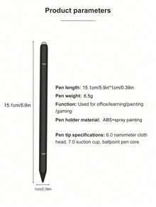 Bolígrafo táctil capacitivo 3 en 1, bolígrafo universal para pantalla táctil con 3 puntas (punta fina de disco/bolígrafo/punta de fibra de malla), compatible con iPad/Apple/tabletas Android/teléfonos inteligentes, bolígrafo multifuncional para dibujo, escritura y uso diario - Multicolor - Ver 7
