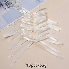 10个/包芭蕾舞风格长蝴蝶结，优雅时尚发饰工艺装饰，10厘米袜子内衣礼品包装蝴蝶结，节日派对装饰大蝴蝶结 - 查看 11