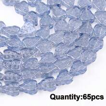 Approx. 65pcs Colorful Maple Leaf Shaped Glass Beads, DIY Jewelry Making Supplies, Spacer Beads - Maple Leaf Beads - View 7