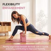 Gạch tập Yoga bằng xốp mềm chống trượt, Gạch tập Yoga tại nhà, Gạch tập Pilates bằng xốp, Thảm tăng cường đa chức năng, Gạch tập thể dục tại nhà bằng xốp, Thiết bị thể dục, Dụng cụ Yoga thể thao, Tập giãn chân, Độ cứng trung bình, Bề mặt mờ chống trượt, Quà tặng thể dục cho bạn bè - Nhiều màu - Xem 12