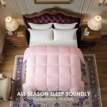 All Season Soft Pink Preppy Plaid Comforter, Four Seasons Universal Pink Grid Checkered Duvet Insert, Ultra Fluffy Cloud-Like Down Alternative Bedding Comforter For Twin Full Queen King Cal King Size Bed, Reversible Lightweight Breathable Quilted Comforter For Teen Girl Bedroom Nursery Dorm Aesthetic Home Decor, Machine Washable Gentle Skin-Friendly Comforter With Brushed Microfiber Cover & Premium Fill, No Shrinkage No Fading No Clumping Year Round Use Bedding, Warm Winter Cool Summer Fit Pink Checkered Comforter For Women Teens Kids, Ultra Cozy Fluffy Plaid Bedding For Bedroom Refresh, Easy Care Wrinkle Resistant Pink Grid Duvet Insert For All Bed Sizes, Cute Stylish Checkered Pink Plaid Bedding For Daily Use & Gift, Premium Pink Plaid Comforter With Long Lasting Fluffiness, Breathable All Weather Duvet Insert For Peaceful Sleep All Year Round - Pink - View 3