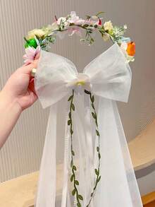 1pc Fashionable Versatile Accessory, Sweet Teenage Girl Braided Craft Hair Hoop, Suitable For Birthday Party, Photo Shoot, Daily Use Hair Decoration - Multicolor - View 9