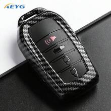 Ốp chìa khóa xe hơi bằng nhựa ABS kiểu sợi carbon cho CHR, Hilux, Fortuner, Land Cruiser 200, Camry, Corolla, Crown, RAV4 & Highlander - A - Xem 8