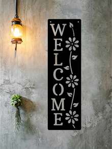 2D Flat Welcome Sign, Welcome Themed Decor, Suitable For Door, Wall, Home, Room, Farmhouse, Street, Shop, Garage, Bar, Garden, Cafe Decoration - A - View 4