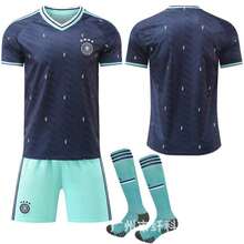 German Football Jersey Set Of 2, Adult And Youth Sportswear, Sportswear, Men's Summer Clothing, T-Shirt Set, Suitable For Football, Badminton, Basketball, Cycling, Blue, Sportswear. - Vớ không có thông tin về kích cỡ - Xem 7