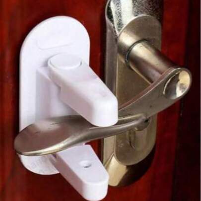 1pc Upgraded Door Knob Lock, Prevents Unauthorized Opening, No Drilling Required, Easy Installation, Pet & Baby Proof, Home Security Essential