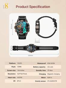 D8 Smart Watch For Women 2026 New Fashion Ladies Fitness Tracker With 1.96" HD Touch Screen, 3ATM Waterproof, IPX8 Waterproof, 100+ Sports Modes, Pedometer, Calorie Counter, Heart Rate Monitor, Sleep Cycle Tracking, Sleep Monitor, Activity Tracker, Wireless Bluetooth Connection, Phone Notifications, SMS Reminder, Social Media Alerts - View 10