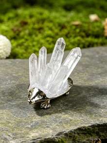 1个天然透明水晶刺猬摆件，家居/桌面疗愈水晶饰品，礼品 - 刺蝟 - 查看 12