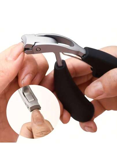 Kìm cắt móng tay chất lượng cao: Thiết kế hiện đại với lưỡi dao bằng thép không gỉ, cạnh lõm và miệng kìm rộng. Được trang bị chức năng chống bắn tóe và tay cầm dài, sản phẩm còn bao gồm cả dụng cụ tỉa móng cong. Thích hợp cho móng dày và lý tưởng cho phụ nữ, nam giới và người cao tuổi.