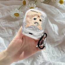 1个兼容Galaxy Buds Pro / Galaxy Buds 2 Pro / Galaxy Buds Live / Galaxy Buds FE / Galaxy Buds 4的时尚多功能透明软耳机保护套，采用UV印刷可爱猫咪图案，无线耳机2 Pro透明简约保护套 - 無色 - 查看 5