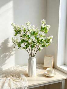 1PC Artificial Thousand Mile Fragrance Bouquet, Suitable For Home Decoration, Weddings, Bridal Bouquet Decoration, Valentine's Day, Gifts, Birthdays, Graduation Ceremonies - White - View 5