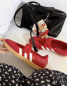 Adidas Samba Jane White Black Gum Women's JR1402 | Retro Heritage Style, Timeless Silhouette - 紅色 - 查看 1