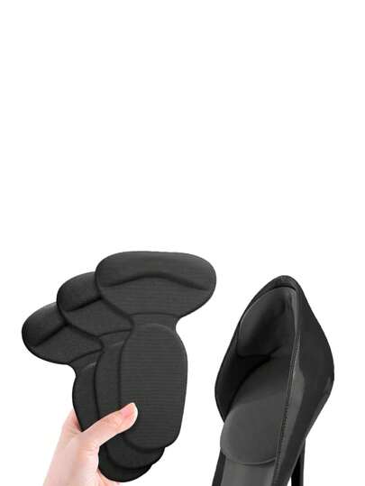 1 đôi miếng đệm gót chân bằng silicon, mềm mại và thoải mái, phù hợp với giày cao gót, có thể điều chỉnh.