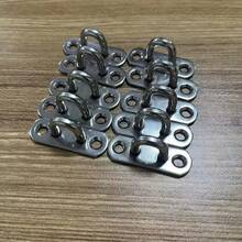 Set Of 10 Stainless Steel Screw Hooks, M5 Padded Eyelid With Loops For Marine Outfitting, Heavy Duty Ceiling And Wall Hangings. - Pack Of 10 - View 7