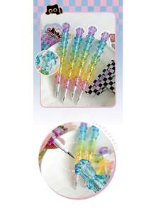 2pcs/Set Colorful Cartoon Cat Claw Detachable Pencils, Suitable For Students Gift, For Writing & Drawing, Back To School - Sets - View 4