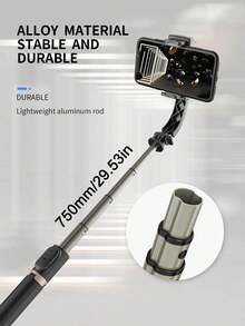 AXNEN Tripod Tongkat Selfie Stabilizer Smartphone, Dudukan Ponsel Berputar 360° dengan Kontrol Jarak Jauh Nirkabel Bluetooth, Cocok untuk Perekaman Video Android dan iOS, Siaran Langsung, Liburan Musim Panas, Perjalanan, dan Aktivitas Luar Ruangan - View 10