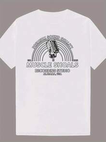 Casual Polyester T-Shirt With Round Neck And Mesh Collar - 黑色 - 查看 7