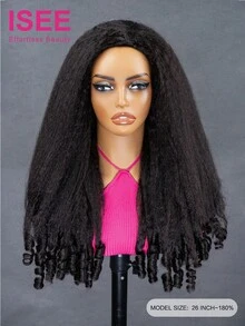 ISEE HAIR Wear Go 半头假发 缅甸卷发/蓬松直发 灵活贴合 三合一半头假发 带抽绳 即戴即用 无胶真人发假发 180% 密度 18-28 英寸常规长度 未经加工 新手友好 - SNatural - 查看 4
