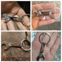 1/5/10/20/50个装个性化开瓶器，可定制文字，创意扳手钥匙扣，便携式钥匙扣，适合父亲节、圣诞节、生日、婚礼、周年纪念日，是送给朋友、家人、客人和同事的独特礼物，家居用品，营造圣诞氛围，也是一份纪念品。 - 彩色 - 查看 7