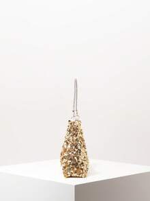 Sequin Shoulder Bag, Elegant Ladies Handbag, Suitable For Evening, Party, Graduation, Wedding, Women's Gift - Gold - View 5