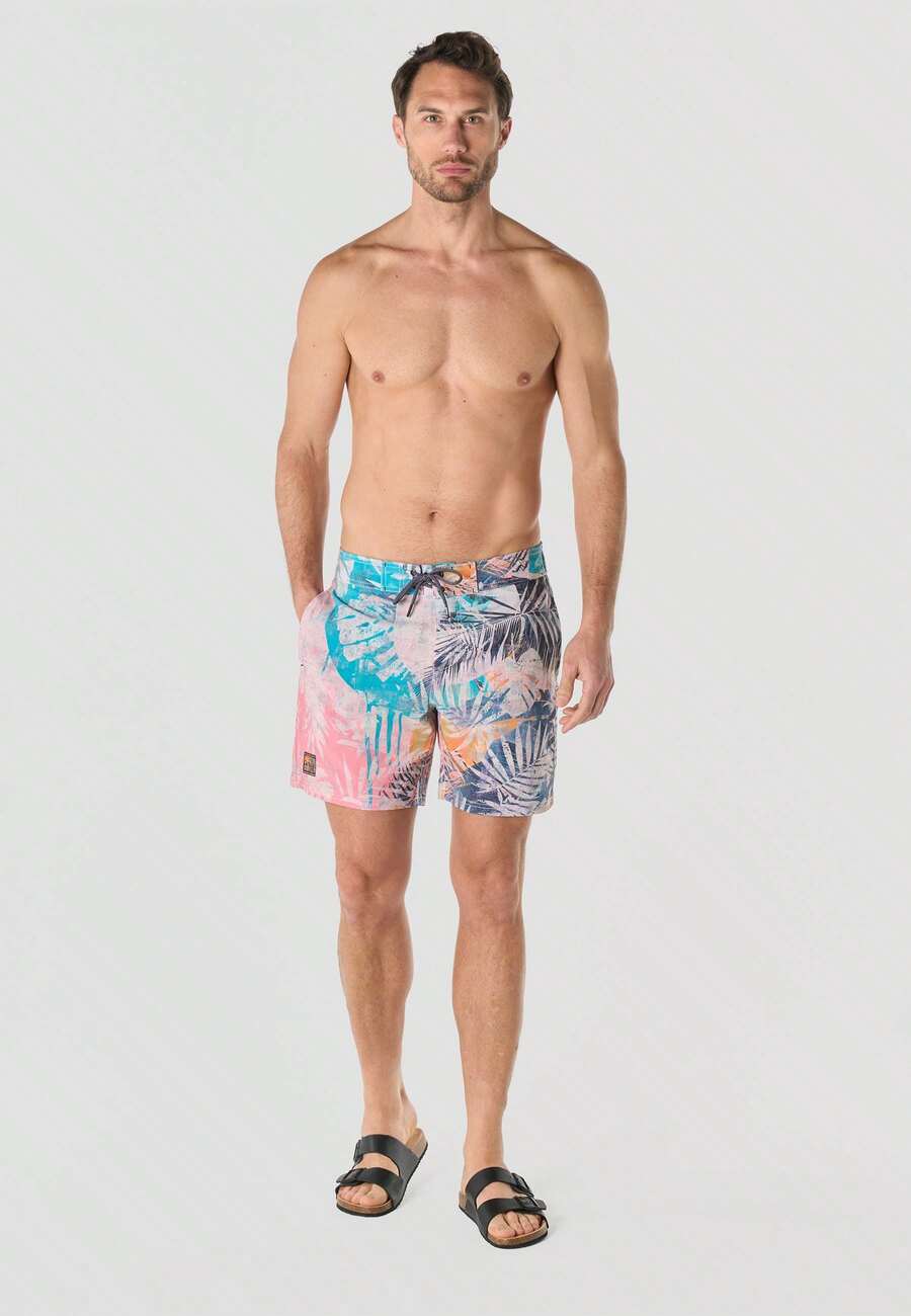 Koroshi Surfer Technical Swimsuit MULTICOLOR / MULTI-COLOURED S/M/L/XL/XXL Adjustable Elastic Waistband That Adapts To Your Body Offers Durability, Quick Drying And Flexibility In The Water. - Multicolor - View 1