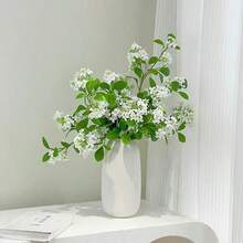 1PC Artificial Thousand Mile Fragrance Bouquet, Suitable For Home Decoration, Weddings, Bridal Bouquet Decoration, Valentine's Day, Gifts, Birthdays, Graduation Ceremonies - White - View 7