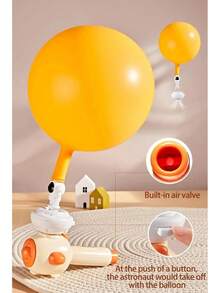 Juguete Montessori para niños con silbato, bola que sopla, tubo de soplado flotante, bola tres en uno, juguete educativo de habilidades motoras finas sensoriales - Amarillo - Ver 2