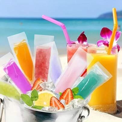 100pcs Ice Pop Mold Bags & Other Ice Cream Making Tools
