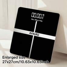AVXLRQ Weight Scale Electronic Scale, 396 Pound Digital Bathroom Scale, High-Precision Weight Scale With LCD High-Definition Display And Temperature Display (Switchable Between KG And Scale), Ultra Wide Platform, High-Precision Electronic Weighing - Black - View 11